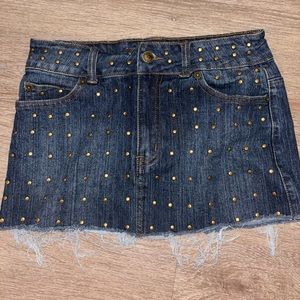 Denim vintage mini skirt